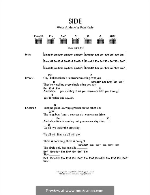 Side (Travis) by F. Healy sheet music on MusicaNeo