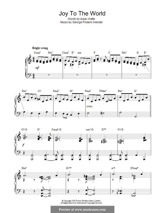 Piano version: Jazz version by Georg Friedrich Händel