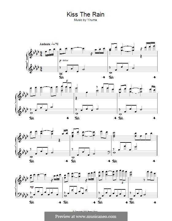 Kiss the Rain: For piano by Yiruma