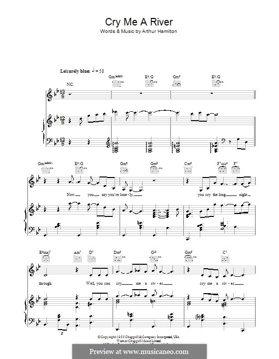 Cry me a river. Cry me a River джазовый стандарт Ноты. Cry me a River Arthur Hamilton Ноты. Cry me a River Diana Krall Ноты. Cry me a River Ноты для фортепиано Элла Фицджеральд.