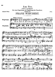 Am See (By the Lake), D.124: G minor by Franz Schubert