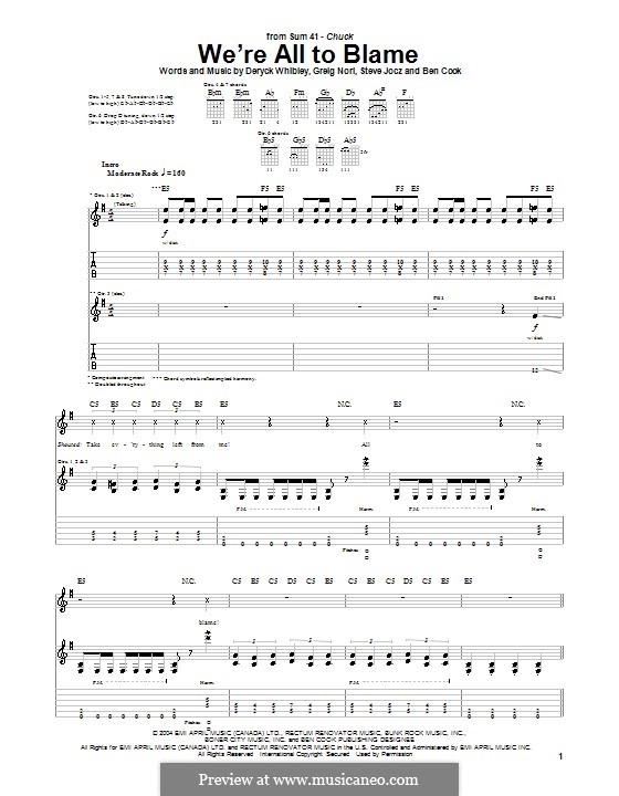 Pieces-Sum 41- Free Piano Sheet Music & Piano Chords