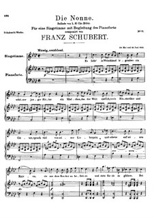 Die Nonne (The Nun), D.212: A flat Major by Franz Schubert