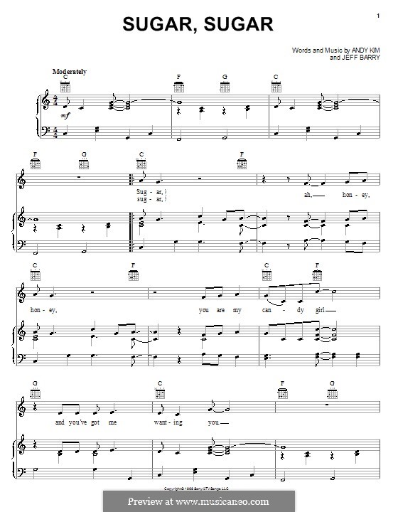 sugar sugar archies page music sugar sugar archies page music