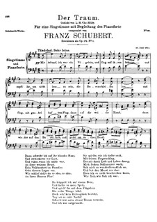 Der Traum (The Dream), D.213 Op.172 No.1: A Major by Franz Schubert