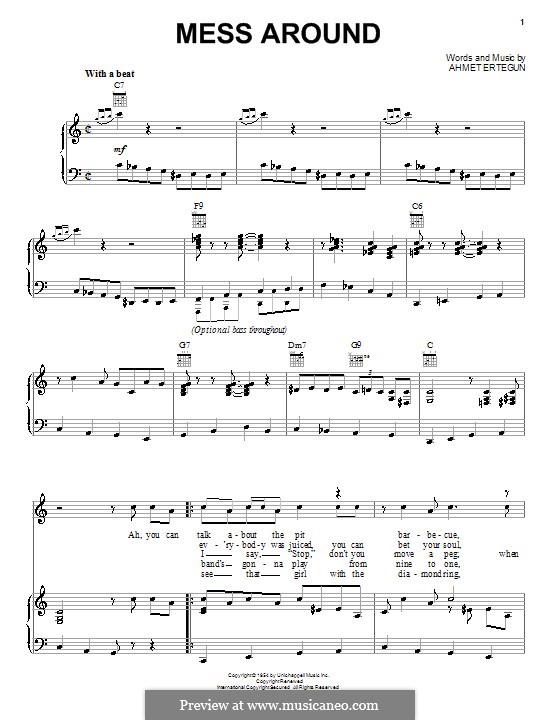 mess around ray charles by a ertegun sheet music on musicaneo ray charles sheet music