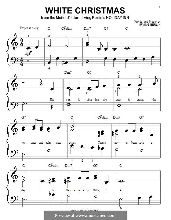 white christmas jazz piano sheet music