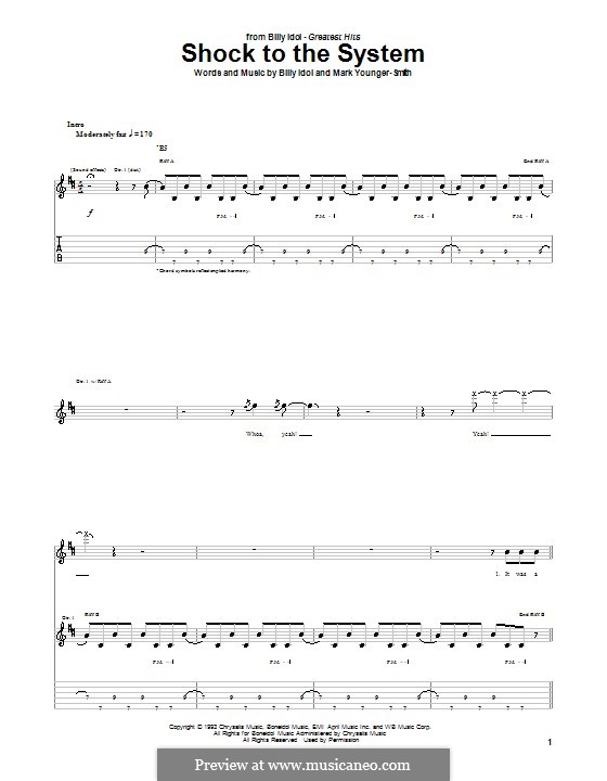 Shock to the System: For guitar with tab by Mark Younger-Smith