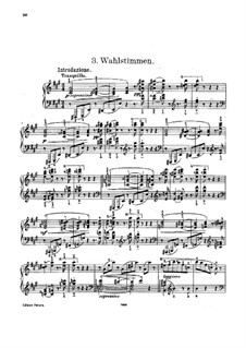 Waltz-Caprice No.3 after 'Wahlstimmen' by J. Strauss: For piano by Carl Tausig