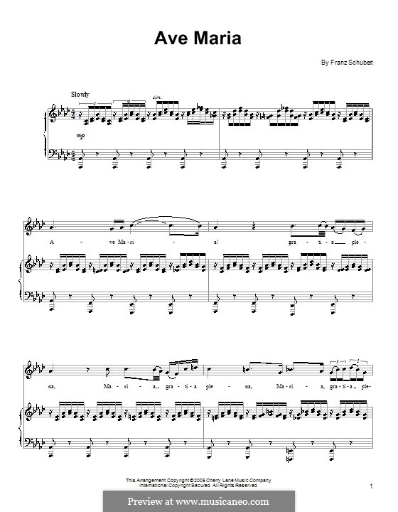 Piano-vocal score (printable scores): For voice and piano by Franz Schubert