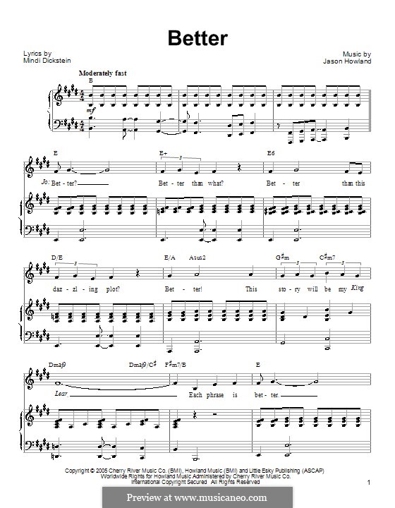 better from little women the musical by j howland on musicaneo little women sheet music
