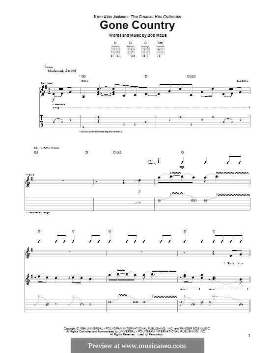 Last country. Gone country. Keith stapleton. Alan jackson - gone country. Go to the country.