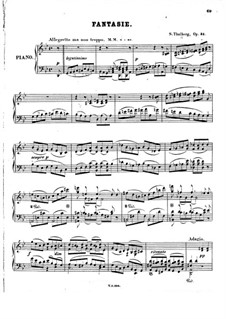 Fantasia on Themes from 'Moses' by Rossini, Op.33: Fantasia on Themes from 'Moses' by Rossini by Sigismond Thalberg