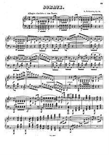Sonata for Piano No.3 in F Major, Op.41: For a single performer by Anton Rubinstein