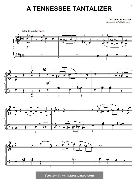 A Tennessee Tantalizer: For easy piano by Charles Hunter