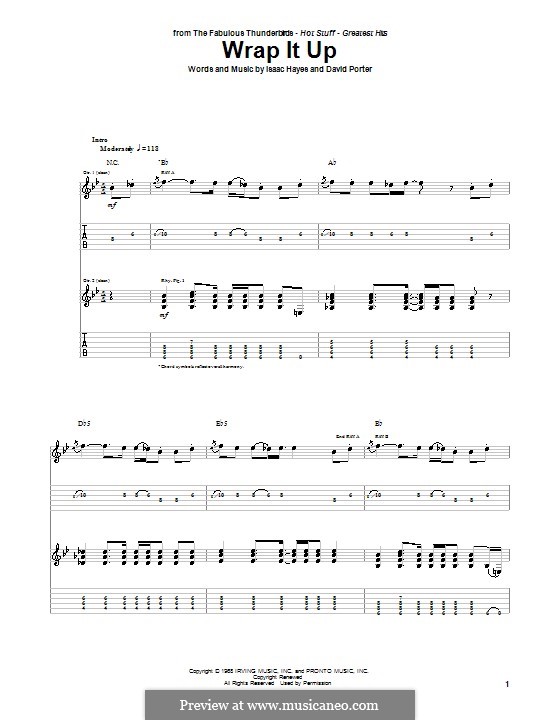 Wrap It Up: For guitar with tab by David Porter, Isaac Hayes