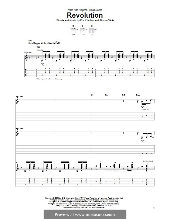 Revolution: For guitar with tab by Simon Climie