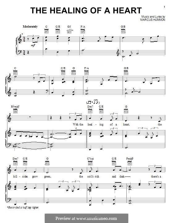 The Healing of a Heart (from Bambi II): For voice and piano (or guitar) by Marcus Hummon