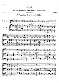 Song for Voice and Piano, D.362: A Major by Franz Schubert
