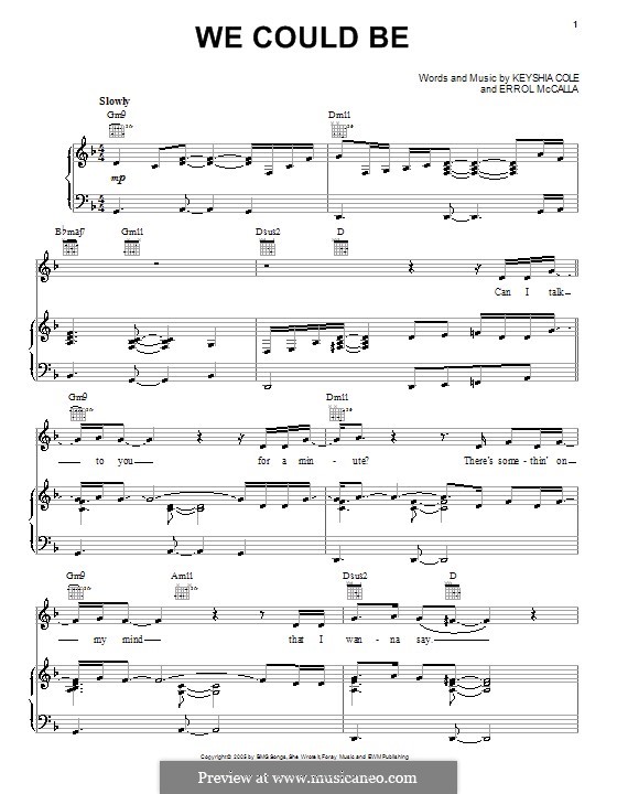 We Could Be: For voice and piano (or guitar) by Errol Mccalla