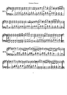 Twelve German Dances, D.420: Complete set by Franz Schubert