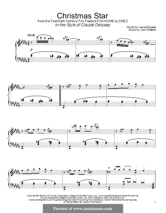Christmas Star by J. Williams - sheet music on MusicaNeo