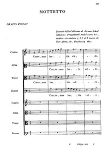 Cantemus laetis vultibus: Cantemus laetis vultibus by Orazio Vecchi
