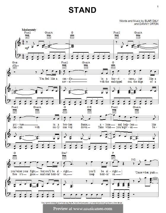 stand rascal flatts by b daly d orton sheet music on musicaneo rascal flatts sheet music