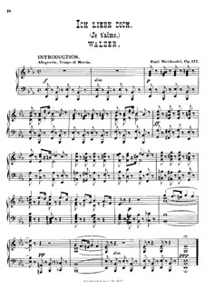 I Love You, Op.177: I Love You by Émile Waldteufel