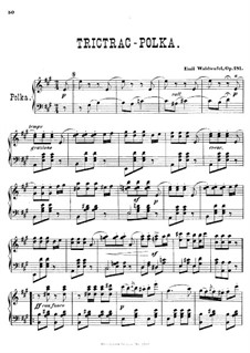 Trictrac-Polka, Op.181: For piano by Émile Waldteufel
