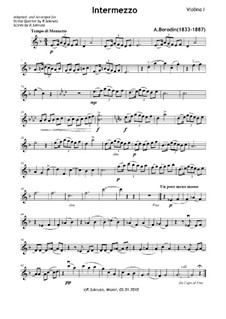 Petite suite: Intermezzo, for string quartet by Alexander Borodin