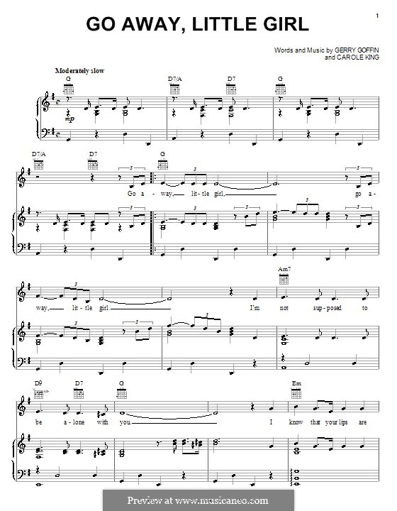 Go Away, Little Girl: For voice and piano (or guitar) by Carole King, Gerry Goffin