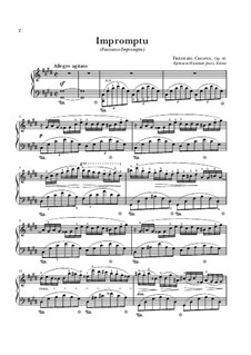 Fantasia-Impromptu in C Sharp Minor, Op.66: For piano (high quality sheet music) by Frédéric Chopin