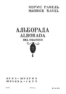 Miroirs. Suite for Piano, M.43: Movement IV Alborada del gracioso by Maurice Ravel