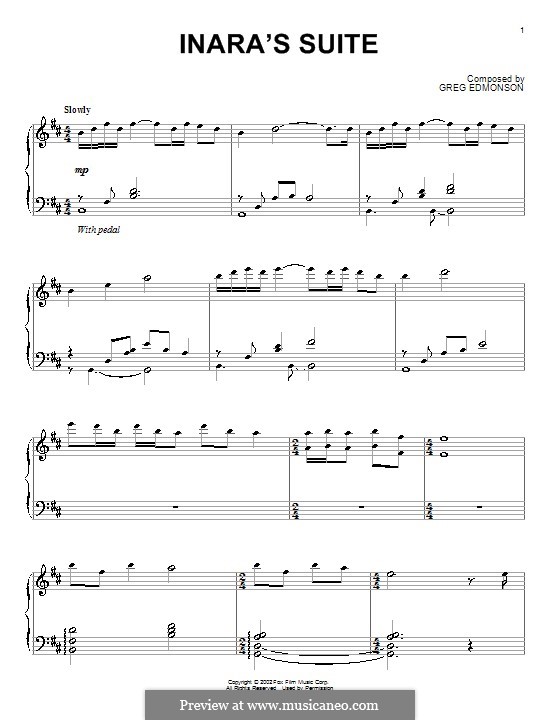 Inara's Suite (from Firefly): For piano by Greg Edmonson