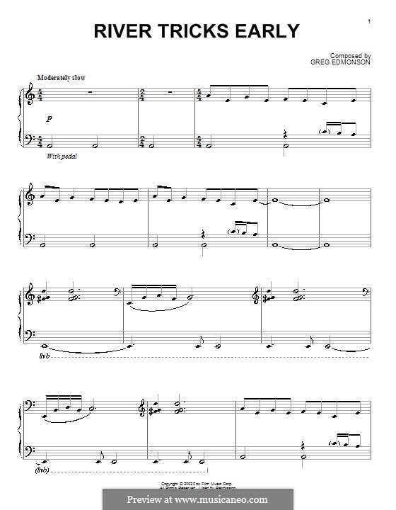 River Tricks Early (from Firefly): For piano by Greg Edmonson