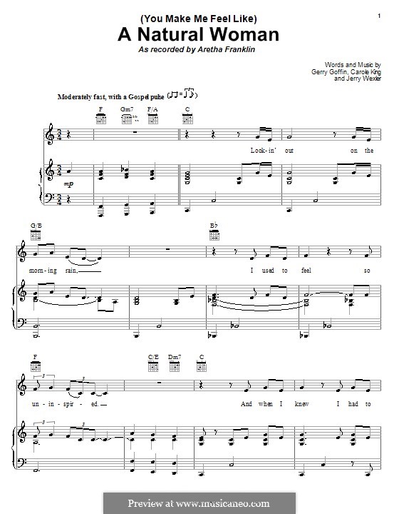 Like you песня слушать. Natural woman Ноты. Aretha Franklin you make me feel Ноты для фортепиано. You make me feel. You make me feel ee песня.