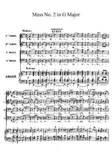 Mass No.2 in G Major: Full score by Charles Gounod