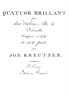 Quartet for Strings in A Major: Quartet for Strings in A Major by Joseph Kreutzer