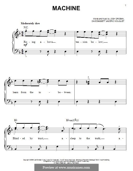 Machine: For easy piano by Dave Bassett, Eric Mouquet