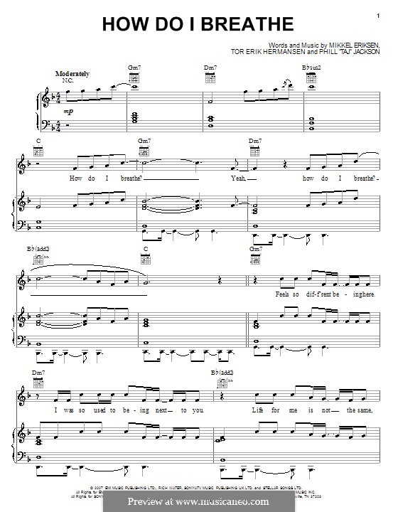 How Do I Breathe (Mario) by M.S. Eriksen, P. Jackson, T.E. Hermansen on