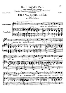 Der Flug der Zeit (The Flight of Time), D.515 Op.7 No.2: A Major by Franz Schubert