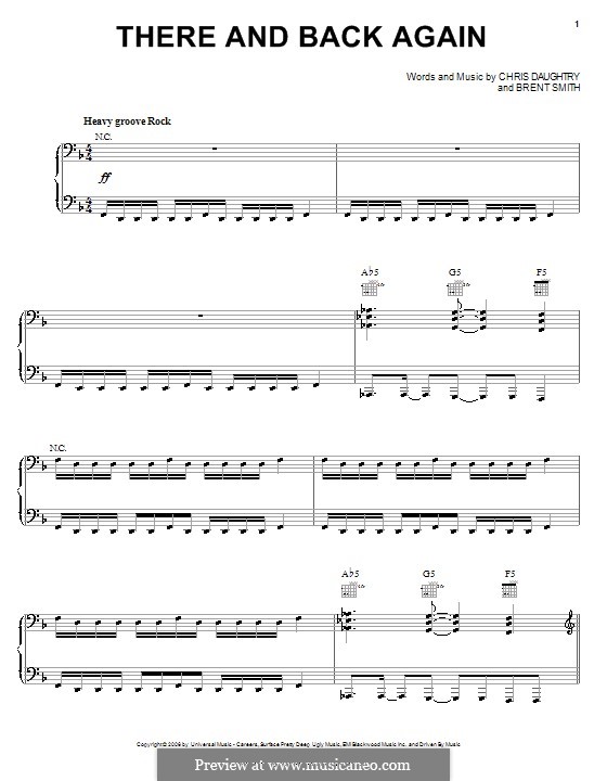 There And Back Again Daughtry By B Smith C Daughtry On Musicaneo