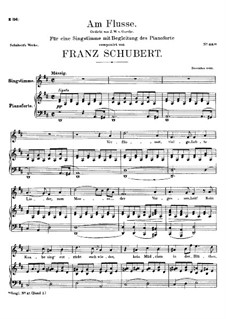 Am Flusse (By the River), D.766: D Major by Franz Schubert