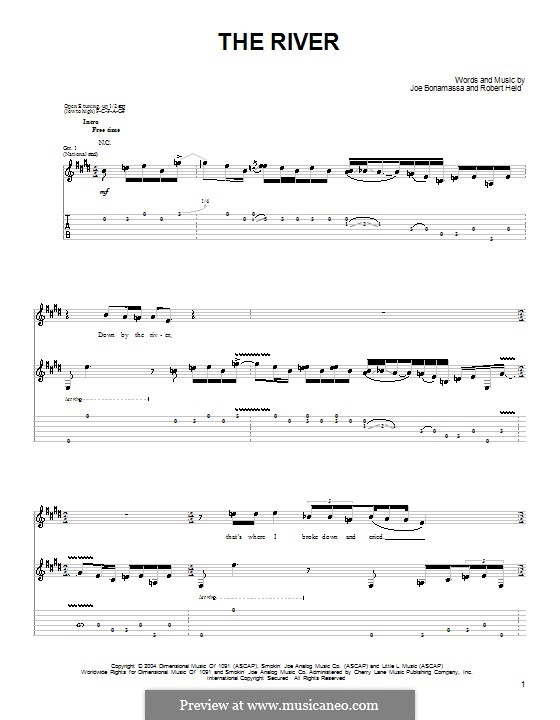 The River by R. Held - sheet music on MusicaNeo