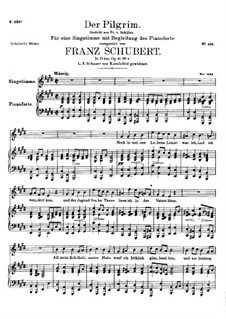 Der Pilgrim (The Pilgrim), D.794 Op.37 No.1: E Major by Franz Schubert