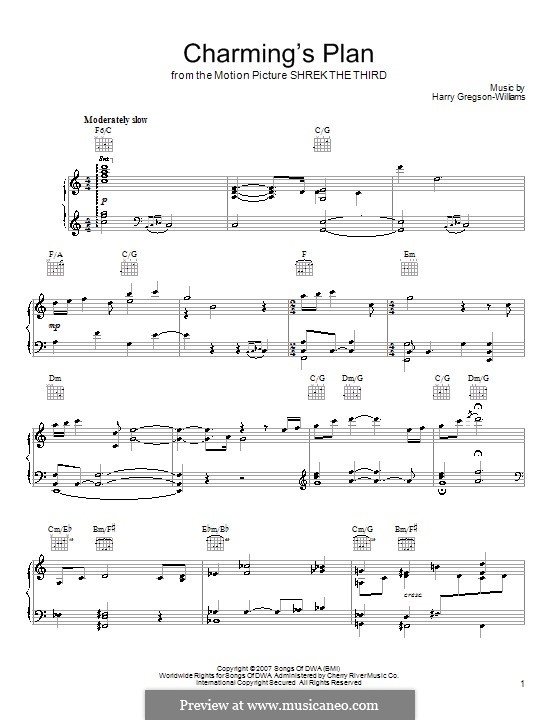 Charming's Plan: For voice and piano (or guitar) by Harry Gregson-Williams
