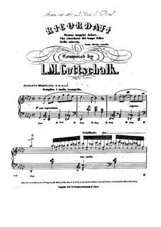 Ricordati, Op.26: For piano by Louis Moreau Gottschalk