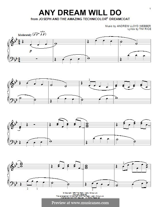 Any Dream Will Do (Joseph and The Amazing Technicolor Dreamcoat) by A.L