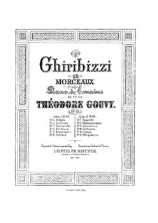 Ghiribizzi. Twelve Pieces for Piano Four Hands, Op.83: No.1-8 by Louis Théodore Gouvy